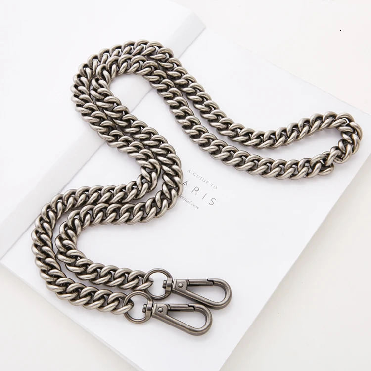 13mm Women Bag Chain Strap DIY Bag Accessories Repairement Parts Bag Clasp Shoulder Bag Chain Buckle Old silver High Quality 260326