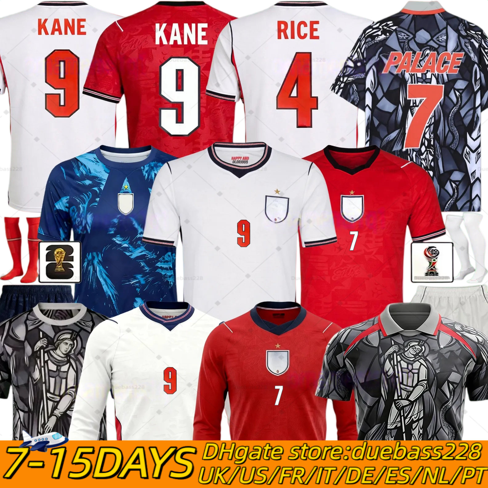 ENGLANDS 26 27 world cup Kit BELLINGHAM KANE Soccer Jerseys SAKA Player Version PALMER RICE england Football Shirts MAINOO FODEN kids Women Goalkeeper training