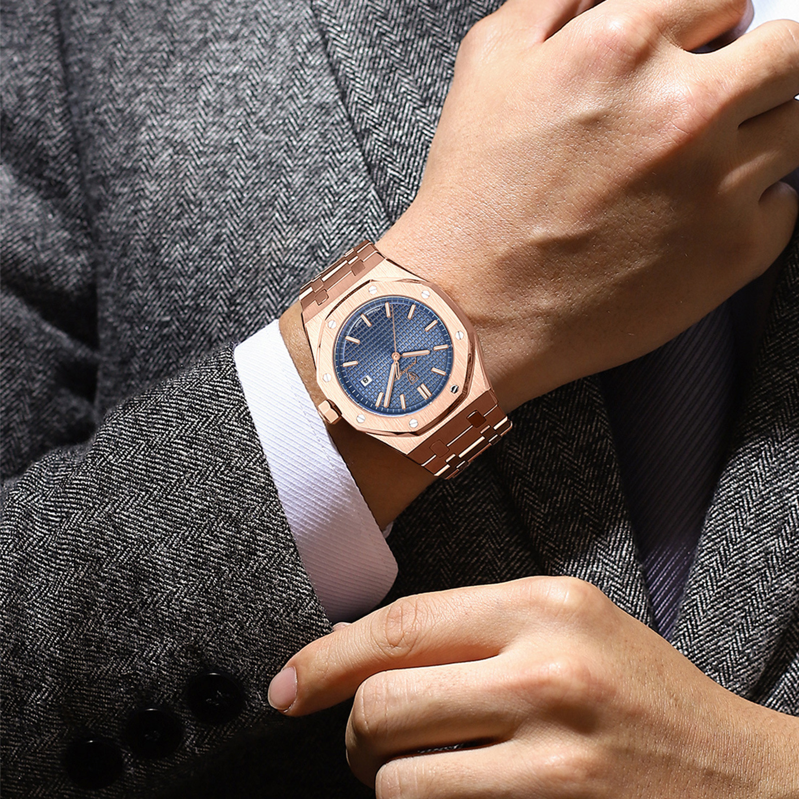 Swiss Brand Luxury Men's Watch New Waterproof Luminous Luxury Wristwatch Live Export Hot Item Dropshipping