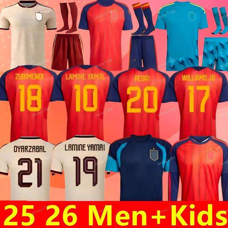 The 2026 World Cup Spanish national football team jerseys, including Pedri player jerseys, boys' and girls' sets, and fan version jerseys.