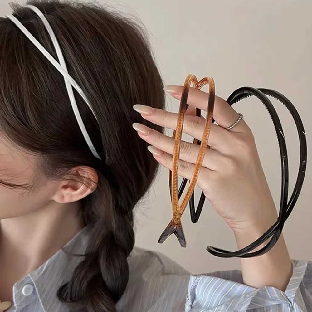 1/3 PCS Oval Headband Elastic Hair Hoops Women Headbands Hair Band Girls Fashion Korean Headwear Coffee Accessories D260326