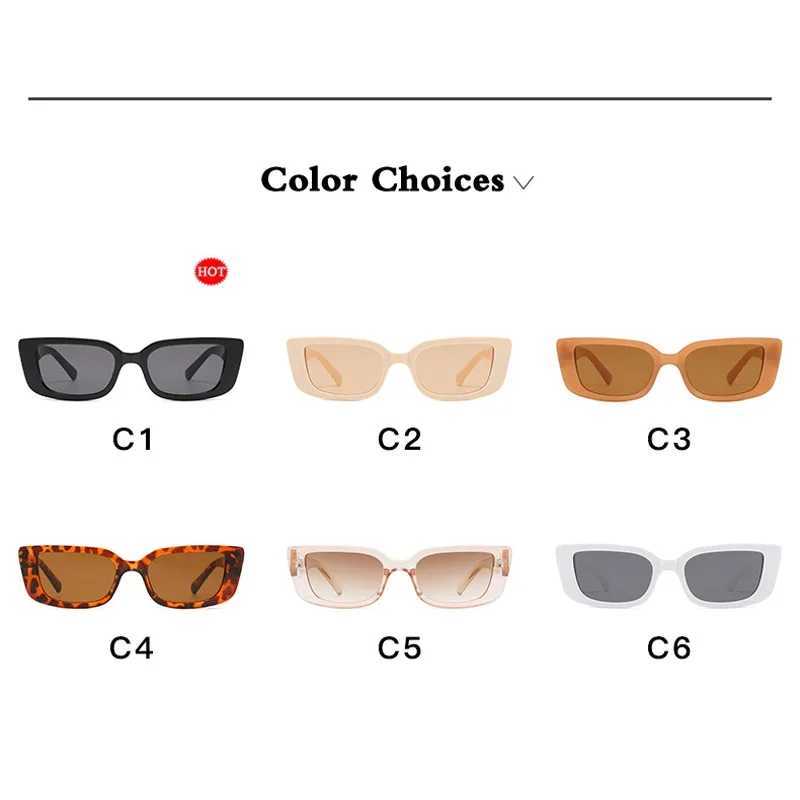 Retro Rectangle Sunglasses Women Brand Designer Vintage Small Frame Sun Glasses Ladies Classic Black Square Oculos De Sol D260326