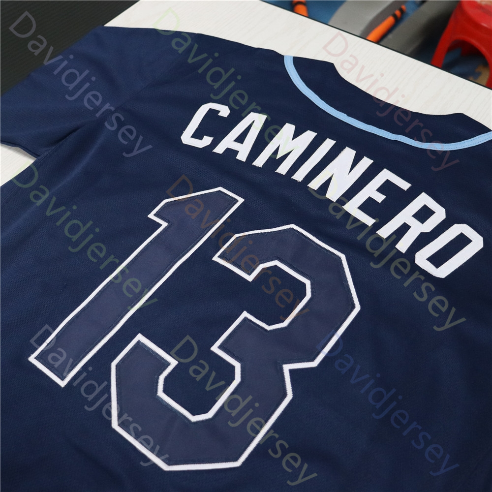 2026 Rays Baseball Tampa BayS Jersey Junior Caminero Wander Franco Carson Williams Shane McClanahan Cedric Mullins Wade Boggs Yandy Diaz Jacob Melton 