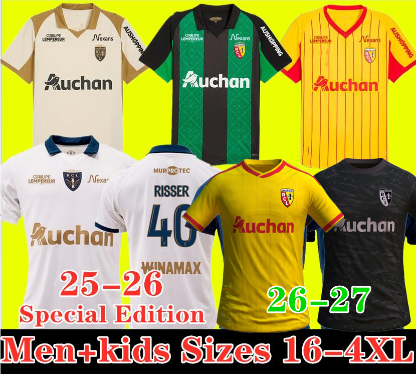 3XL 4XL 24 26 27 RC Lens third away special maillot soccer jerseys 2026 2027 Saint Barbara KAKUTA OPENDA GANAGO SOTOCA FOFANA BUKSA Football Shirts Men Kids111