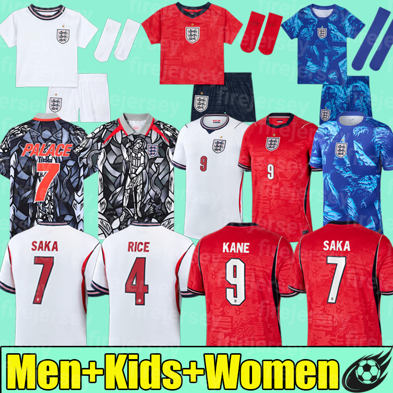england world cup 2026 27 Kit KANE Soccer Jerseys Palace Edition SAKA Player Version PALMER RICE england Football Shirts baby FODEN kids Women home away gk