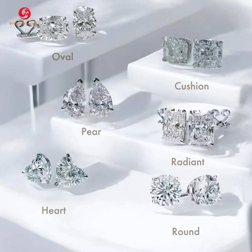 Custom Lab Grown Diamond Earing 10k 14k 18k Solid Gold Igi Certified HPHT CVD Lab Created Diamond Stud Earring Womens Earrings