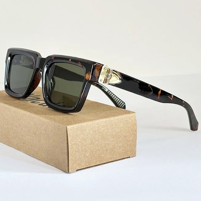 Millionaire Square Sunglasses Men Vintage Luxury Sun Glasses Trendy Fashion Glasses Gafas De Sol Hombre Lunette Soleil Femme CB Fashion Accessories