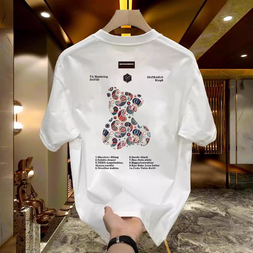 2026 Summer New Arrivals Men's Premium Casual T-Shirts | Viral 100% Cotton American Streetwear Versatile Short Sleeve Tops