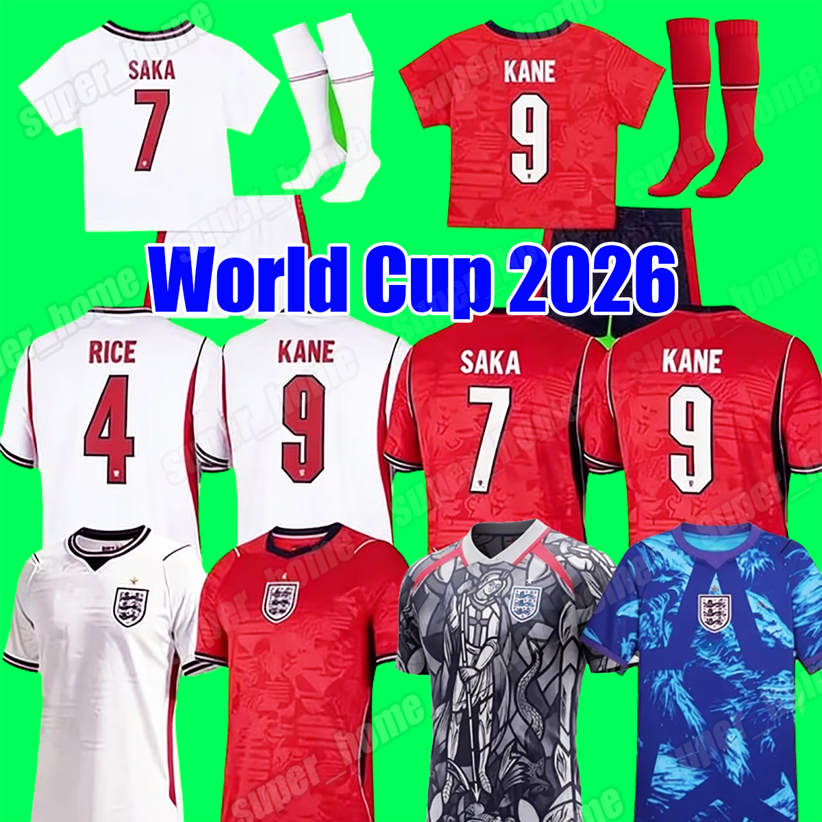 england Kit 26 27 KANE FODEN England World Cup 2026 SAKA England Football Kit PALMER England Shirt RICE England Football Shirt 26 BELLINGHAM Kids Soccer Jersey Shirts