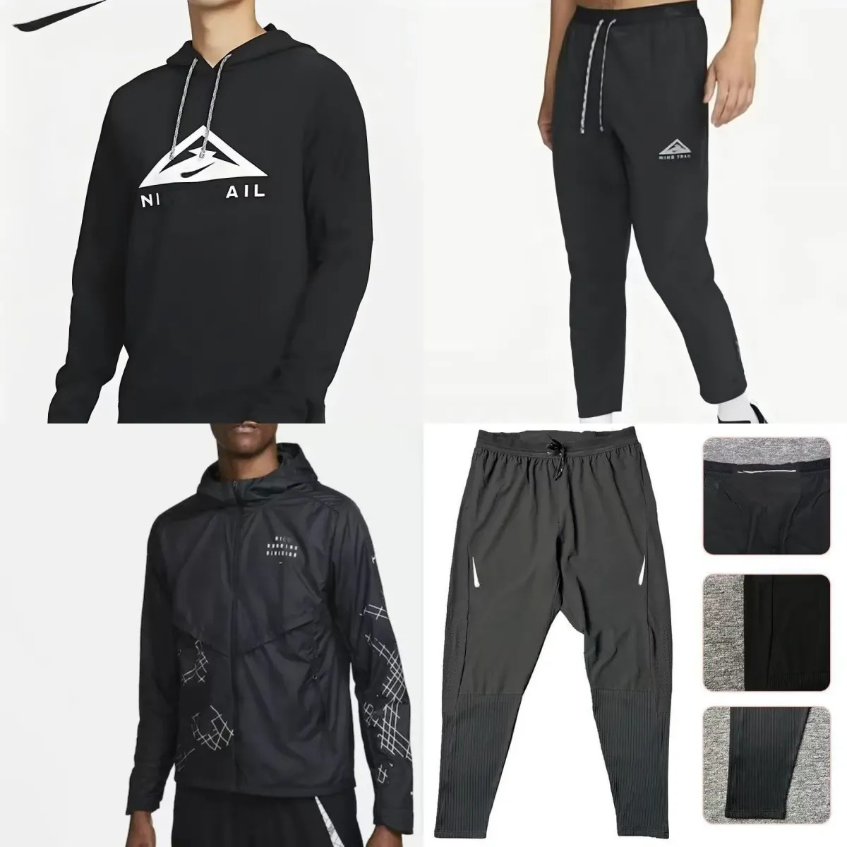 Designer Mens Running Pants Stretch Elastic Tights Soft Fleece Quick Dry Breathable Gym Training Jogger Pants Sportswear Windproof Water