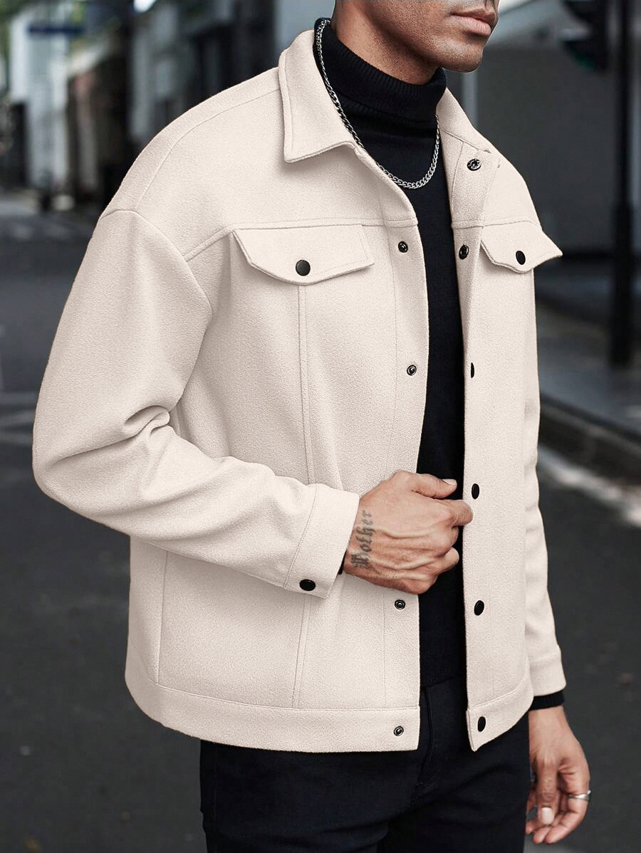2026 New Arrivals Men's Wool Blend Jackets | Fall & Winter Lapel Casual Sporty Business Coats