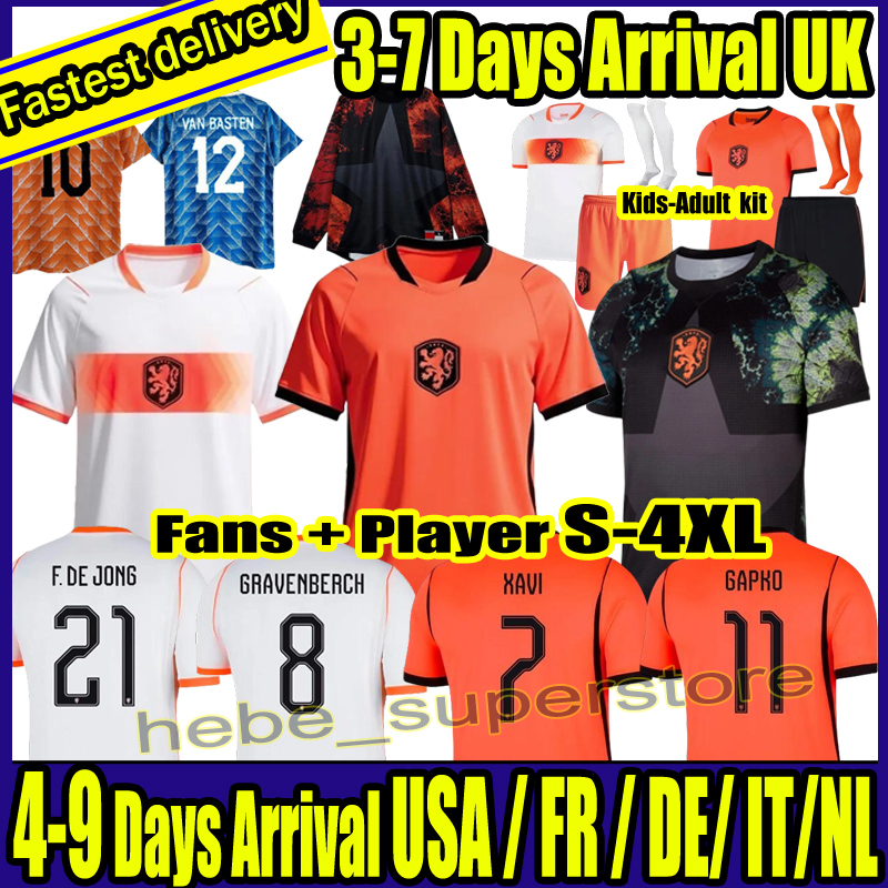 S-4XL Netherlands Dutch jersey Holland world cup 2026 retro Soccer Jersey Bergkamp ROBBEN vintage National Team football tops Shirt Kids Kit MEMPHIS GAKPO 26 27