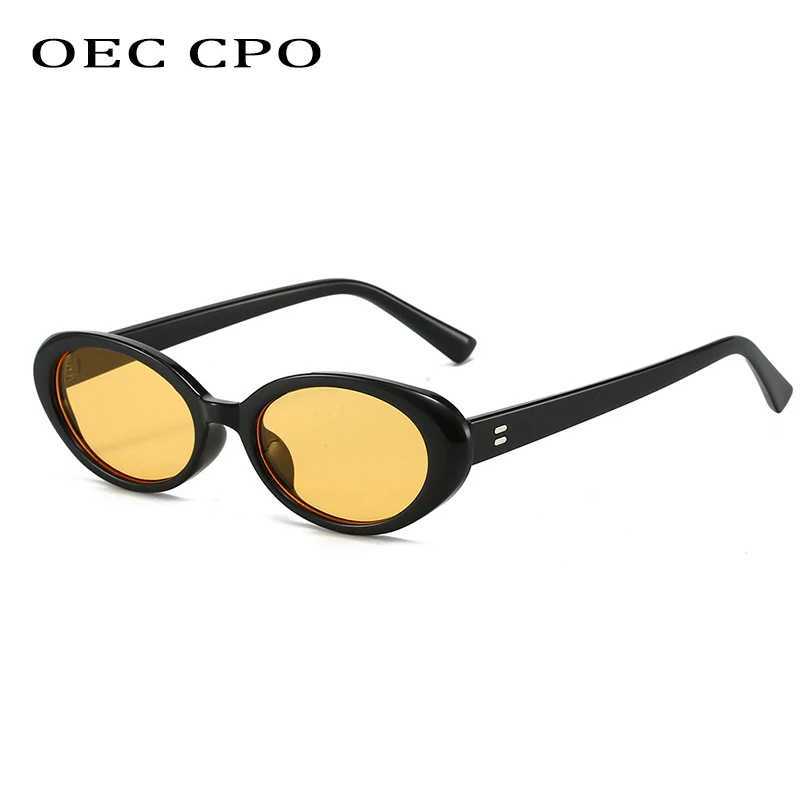 Retro Vintage Oval Sunglasses Woman 2024 Brand Designer Round Sun Glasses Men UV400 Punk Style Luxury Eyewear Female Oculus D260326