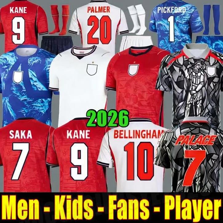 2026 World Cup england football shirt Bellingham SAKA Soccer Jersey 26 27 Men Kids kit KANE MAINOO BOWEN RICE FODEN GORDON TONEY PALMER PICKFORD Soccer Uniforms