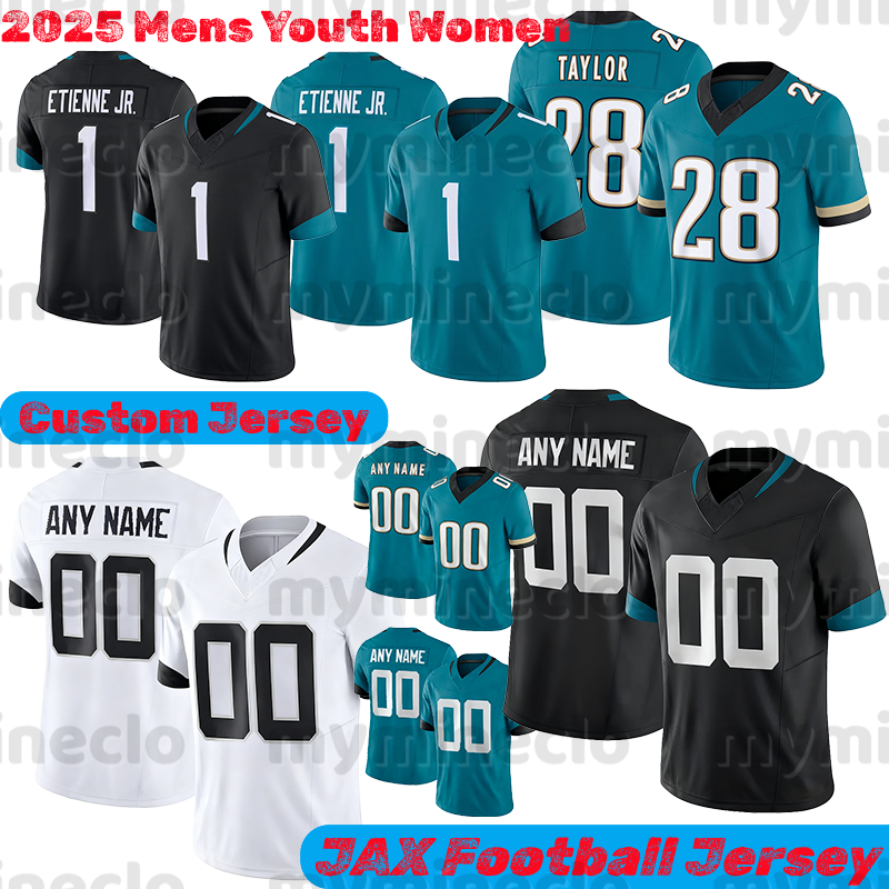 Jacksonvillecity JaguarsS jersey Trevor Lawrence Travis Etienne Jr Travon Walker Josh Hines-Allen Devin Lloyd Thomas Brown Oluokun Lewis Wingard football jerseys