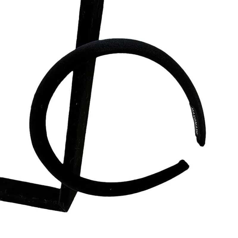 Korean Style High Sense Autumn Winter Narrow Version Gentle Texture Velvet Fine Solid Color Headband Hair hoop Hair Accessories D260326