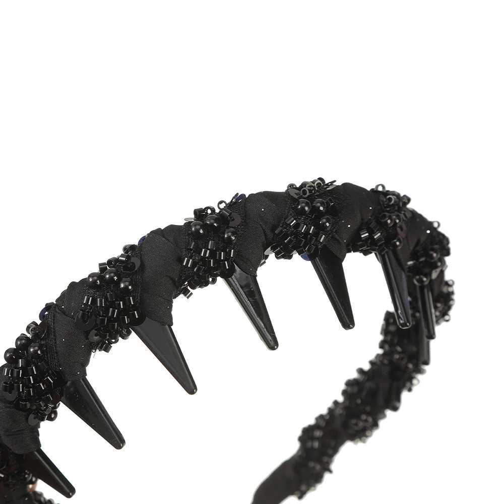 New Black with tooth Headbands Fashion Non-slip Hairbands for Women Daily hair tie decoration hair Accessories D260326
