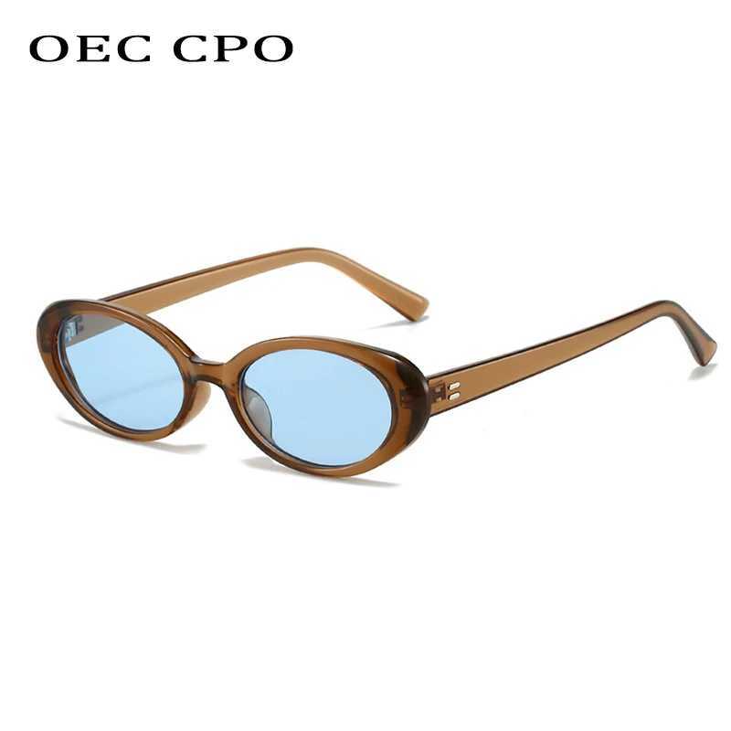 Retro Vintage Oval Sunglasses Woman 2024 Brand Designer Round Sun Glasses Men UV400 Punk Style Luxury Eyewear Female Oculus D260326