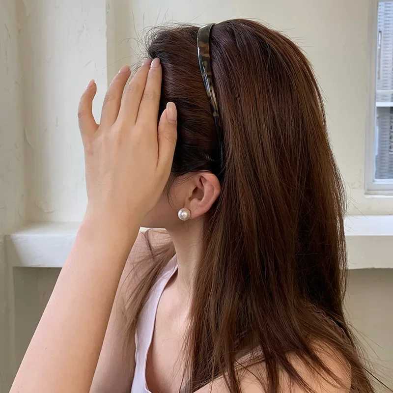 New Leopard Pattern Retro Hairband U-shaped Niche Design Headbands Classic Simple Korean StyleHeadband for Woman Girls D260326