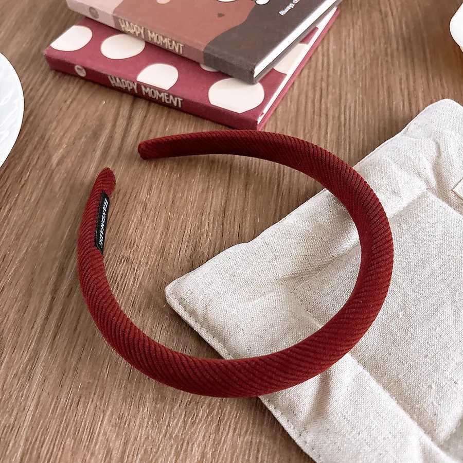 Korean Winter Simple Sponge Headband Hairbands Scrunchies Women Girls Children Hair Head Hoop Bands Accessories Headdress Headwe D260326