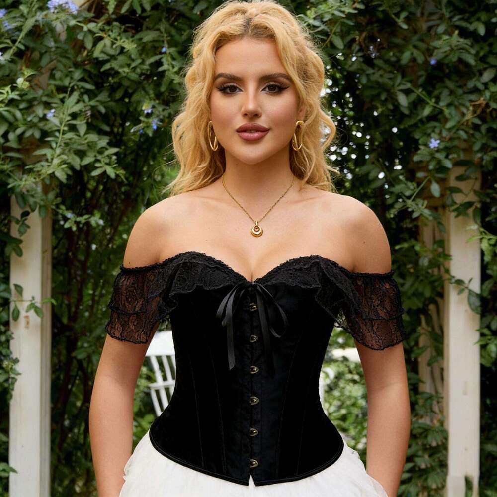 Corset Tops for Women Bustier Shapewear Lingerie Lace Waist Push Up Corset