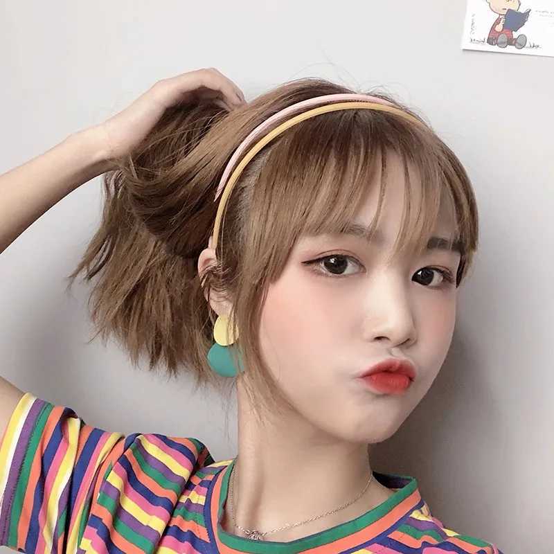 Plastic Frosted Non-slip Face Wash Hairbands Headband Women Girls Hair Head Hoop Bands Scrunchie Accessories Headdress Ornaments D260326