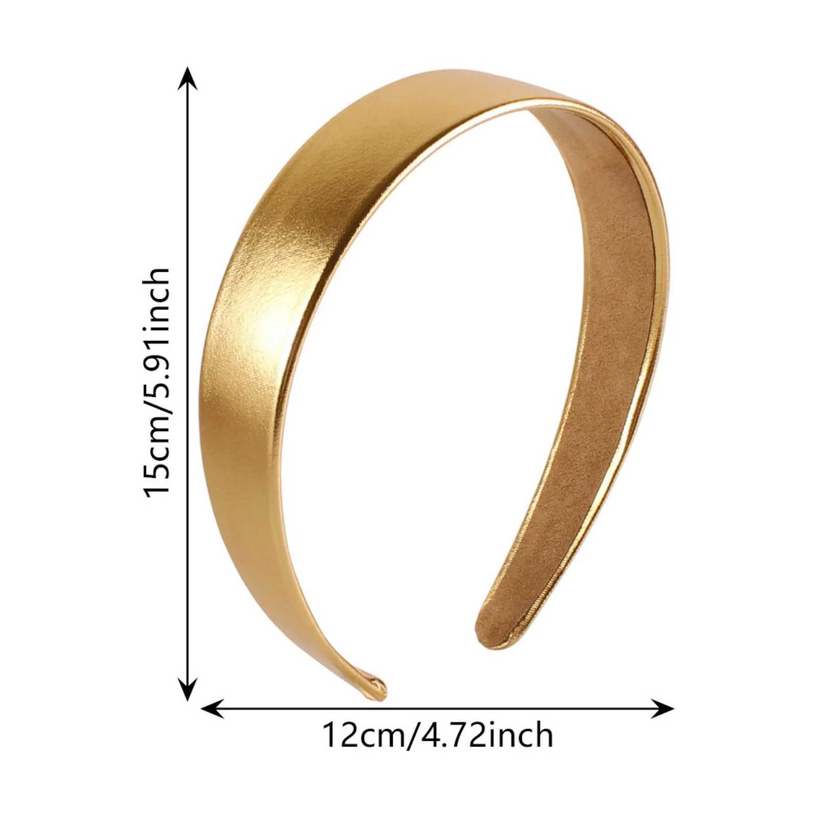 1PC Metallic Headbands Set Gold and Silver Hair Accessories Stylish and Simple Head Hoops Ideal for Daily and Party Looks D260326