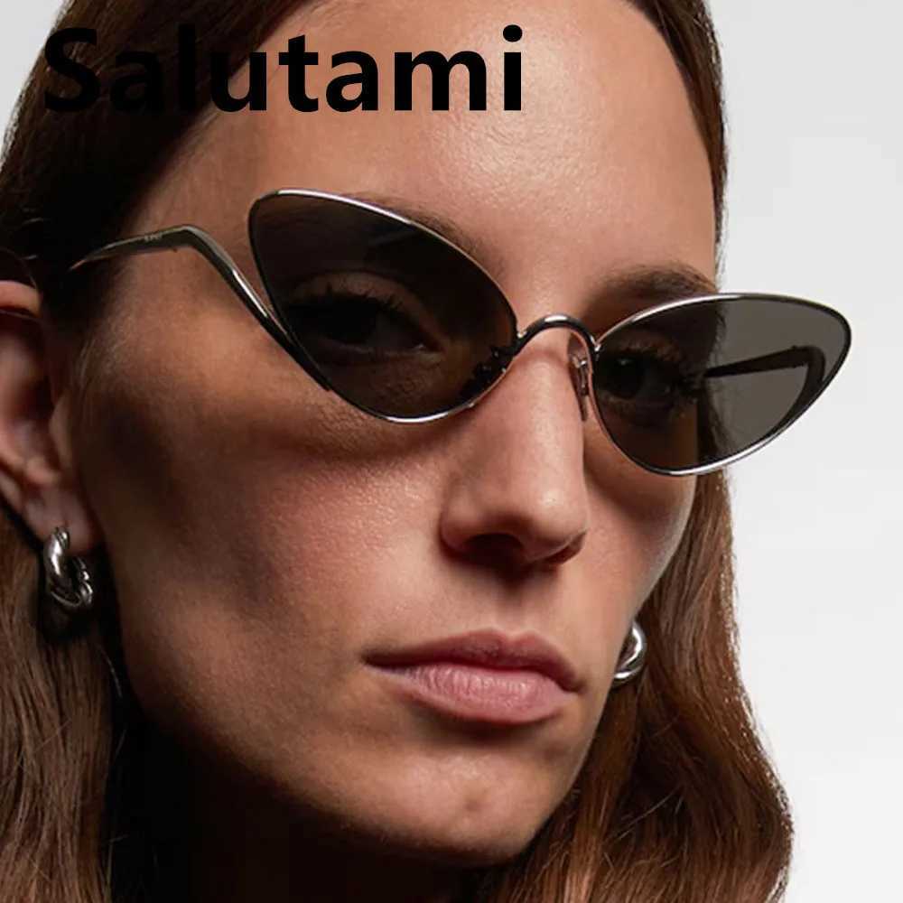 small triangle cat eye Y2K sunglasses for women vintage alloy gradient sexy outdoor sun glasses ladies new fashion driving shade D260326