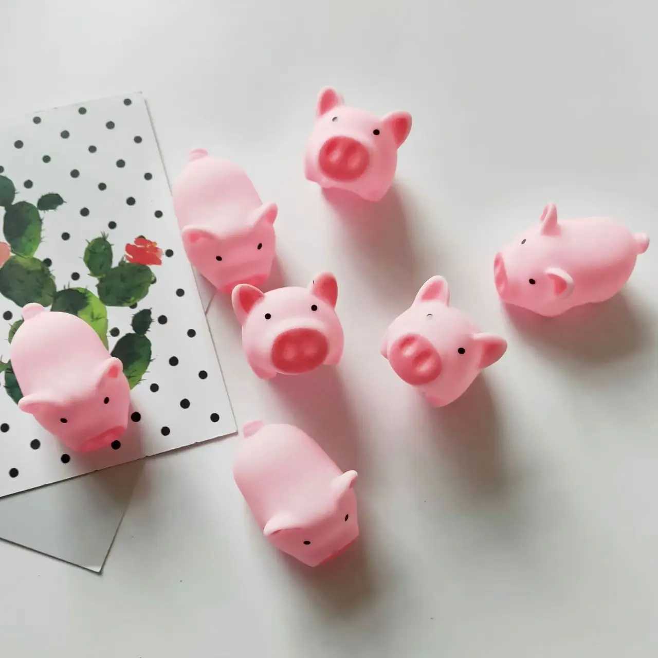 Children Adult Pressure Squeeze Eyes Dragon Green Insect Pet Pink Pig Pinch Exhaust To Relieve Emotional Toys H260326