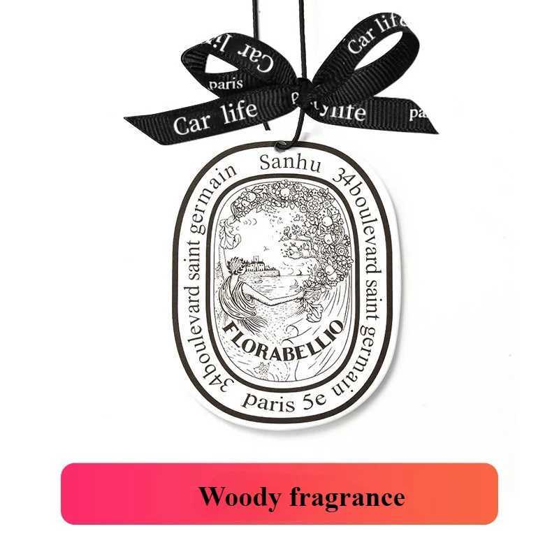 2pcs Car Aromatherapy Sheet Woody Fragrance Tablets Fresh Upgrade Gardenia New Pattern Pendant Lasting Rose Interior freshener H260326