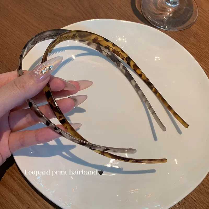New Leopard Pattern Retro Hairband U-shaped Niche Design Headbands Classic Simple Korean StyleHeadband for Woman Girls D260326