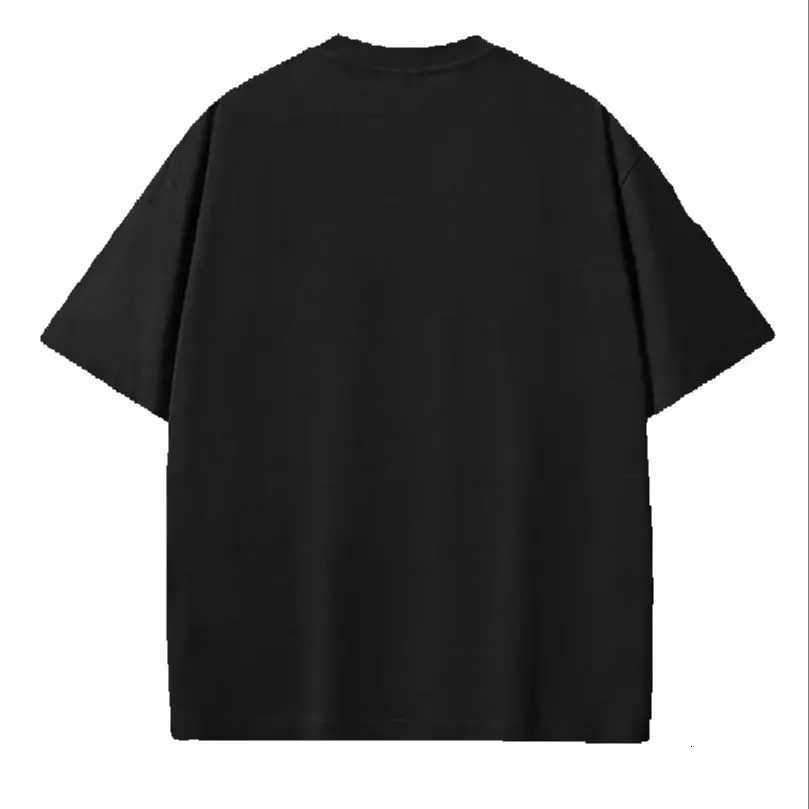 260g Heavy Embroidery Carp T-Shirt Men Summer Cotton Breathable Casual Tops Male Plus Size Short Sleeve Tee C260326