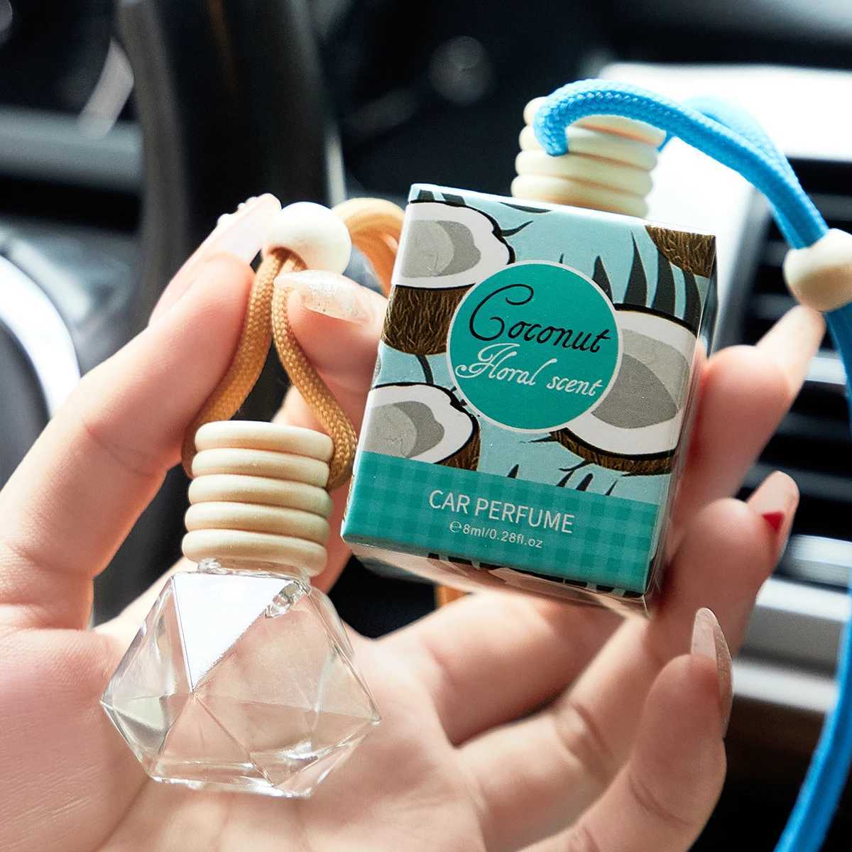 4pcs Fragrant woody car air freshener - a long-lasting fragrance suitable for car interiors suitable for home and car use H260326