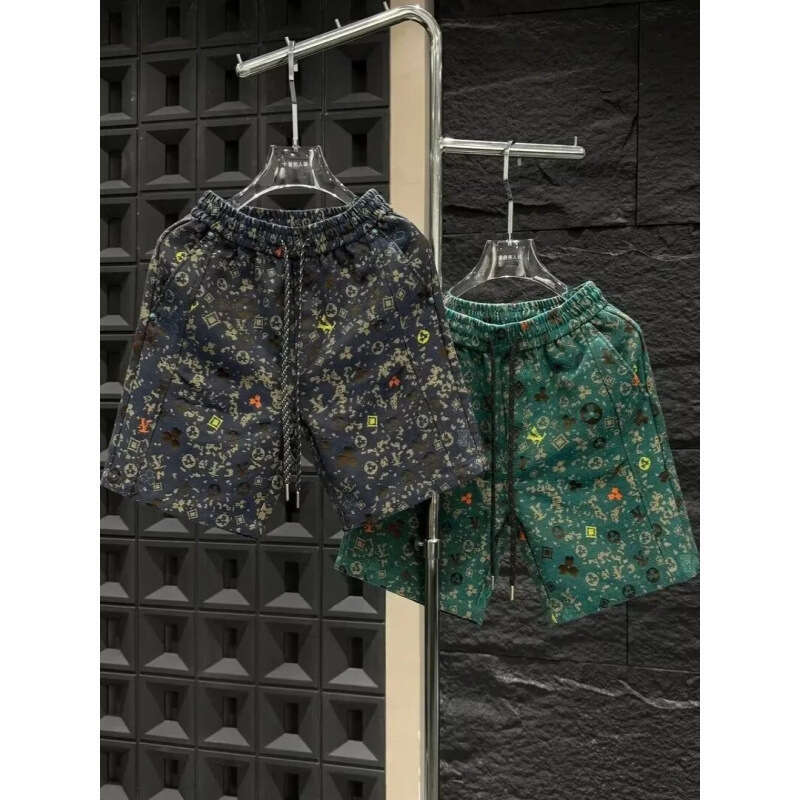 Cross-Border Men's New Trendy Retro Casual Loose Versatile Shorts, Summer Light Luxury Vintage Washed Shorts