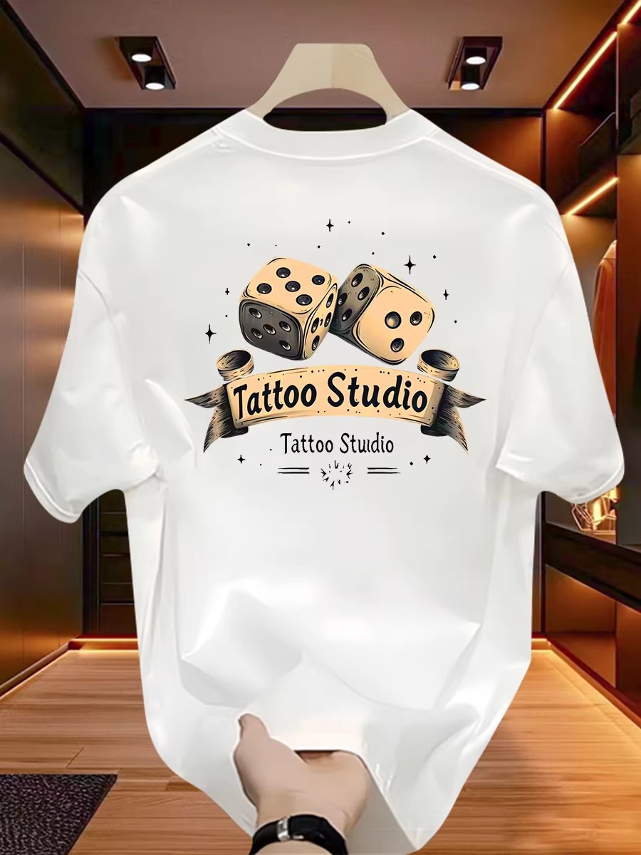 2026 Summer New Arrivals Men's Casual T-Shirts | 100% Cotton Stylish Oversized Hong Kong Streetwear Edgy Mature Street Style Tops