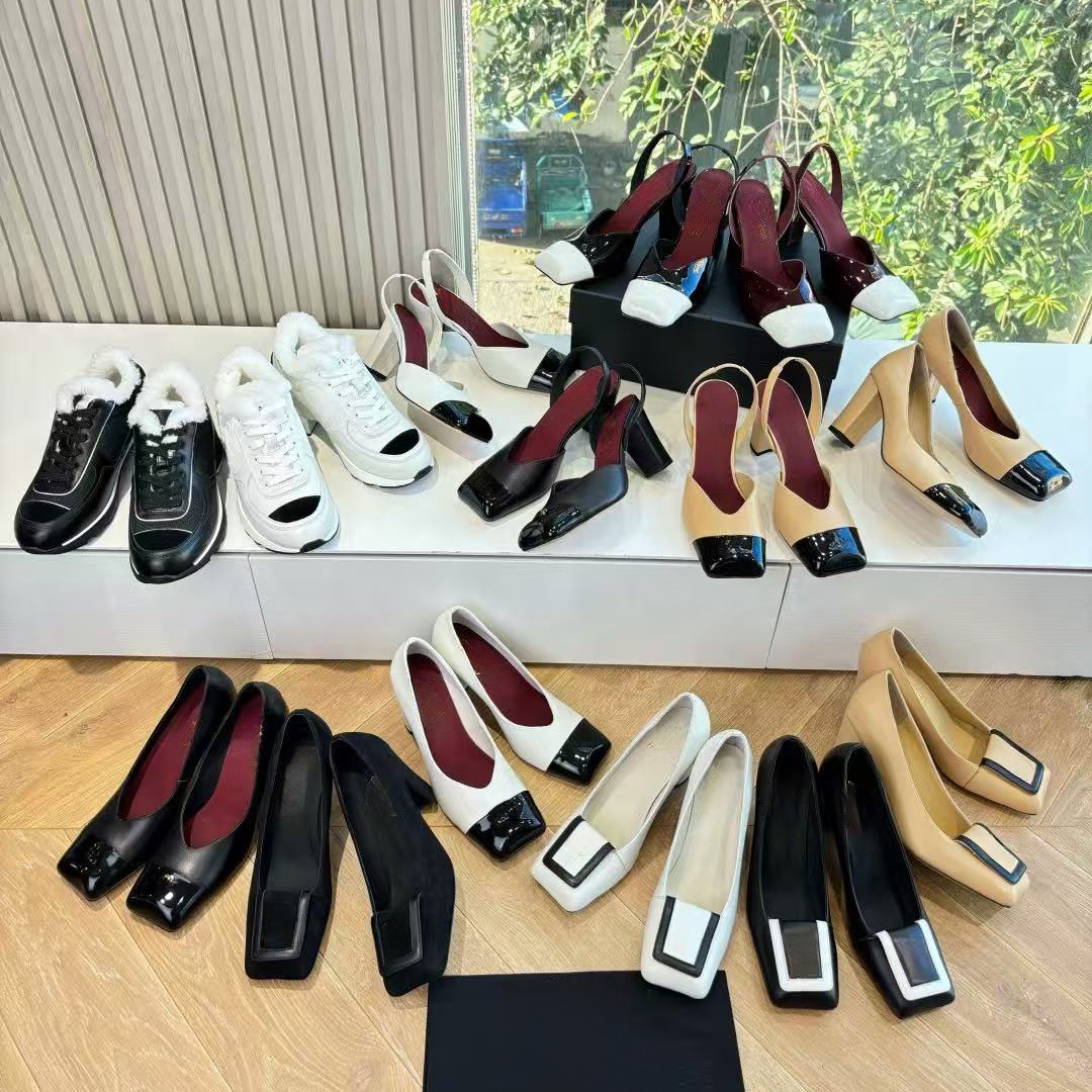 womens Designer Luxury ankle boots black white leather Trendy Bow Net Mesh ankle boots Kitten Heels Chunky Heel boots Thick heel fashion womens boots