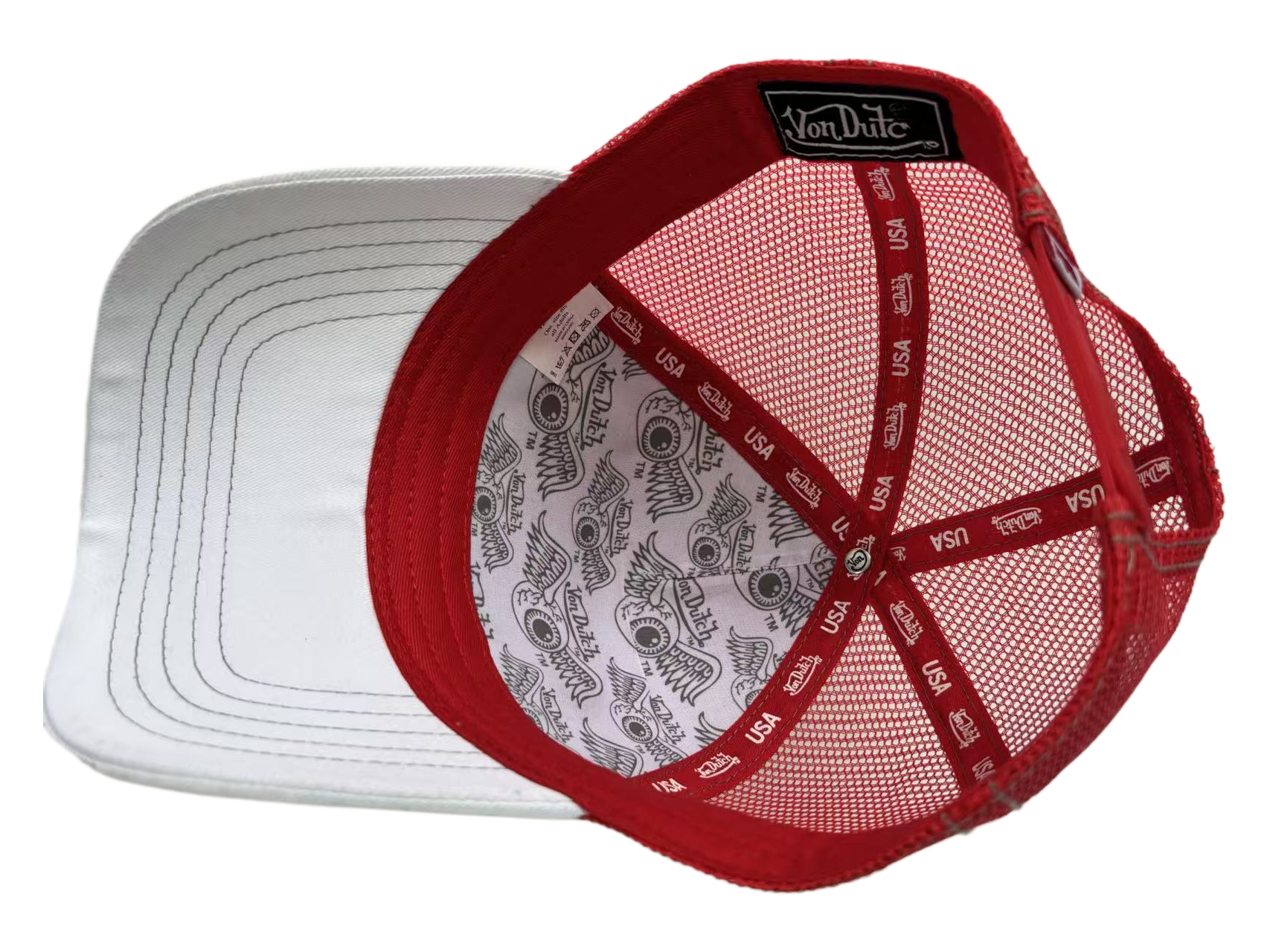 Structured mesh baseball cap for male and female truck drivers, embroidered adjustable classic duckbill cap