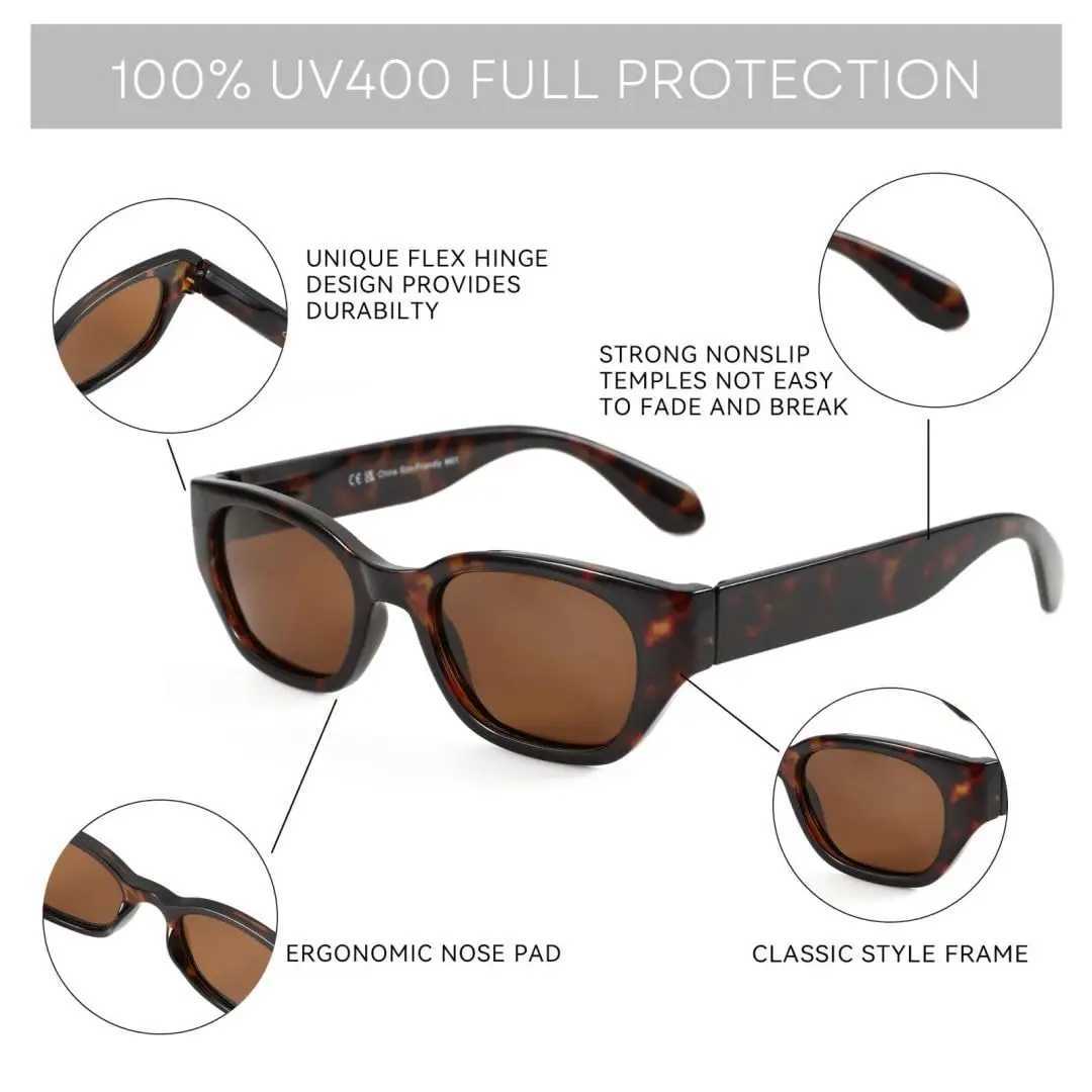 ZENOTTIC Women Butterfly Polarized Sunglasses Trendy Cat Eye UV400 Protection Sun Glasses Shade D260326