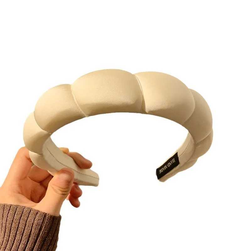 Autumn Maillard Brown Cloud Headband Womens High Skull Top All-Match Face Wash Mask Hairpin Hair Hoop Hair AccessoriesHeaddress D260326