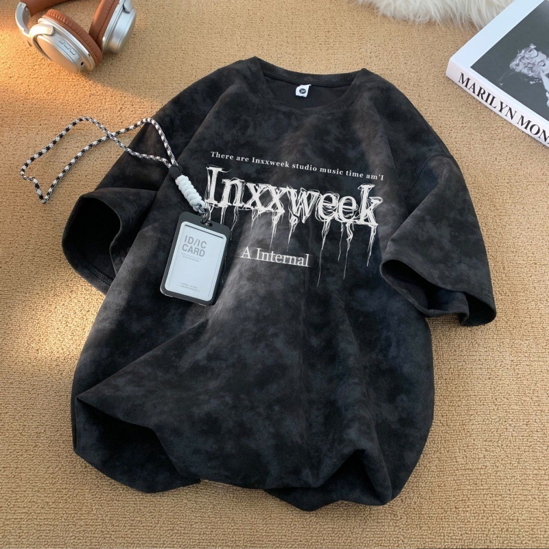 Mens Designer T Shirt Classic Print American Style Womens T-Shirt Top Round Neck Brand High Version Best-Selling Popular Fast Delivery Hipster T Shirt