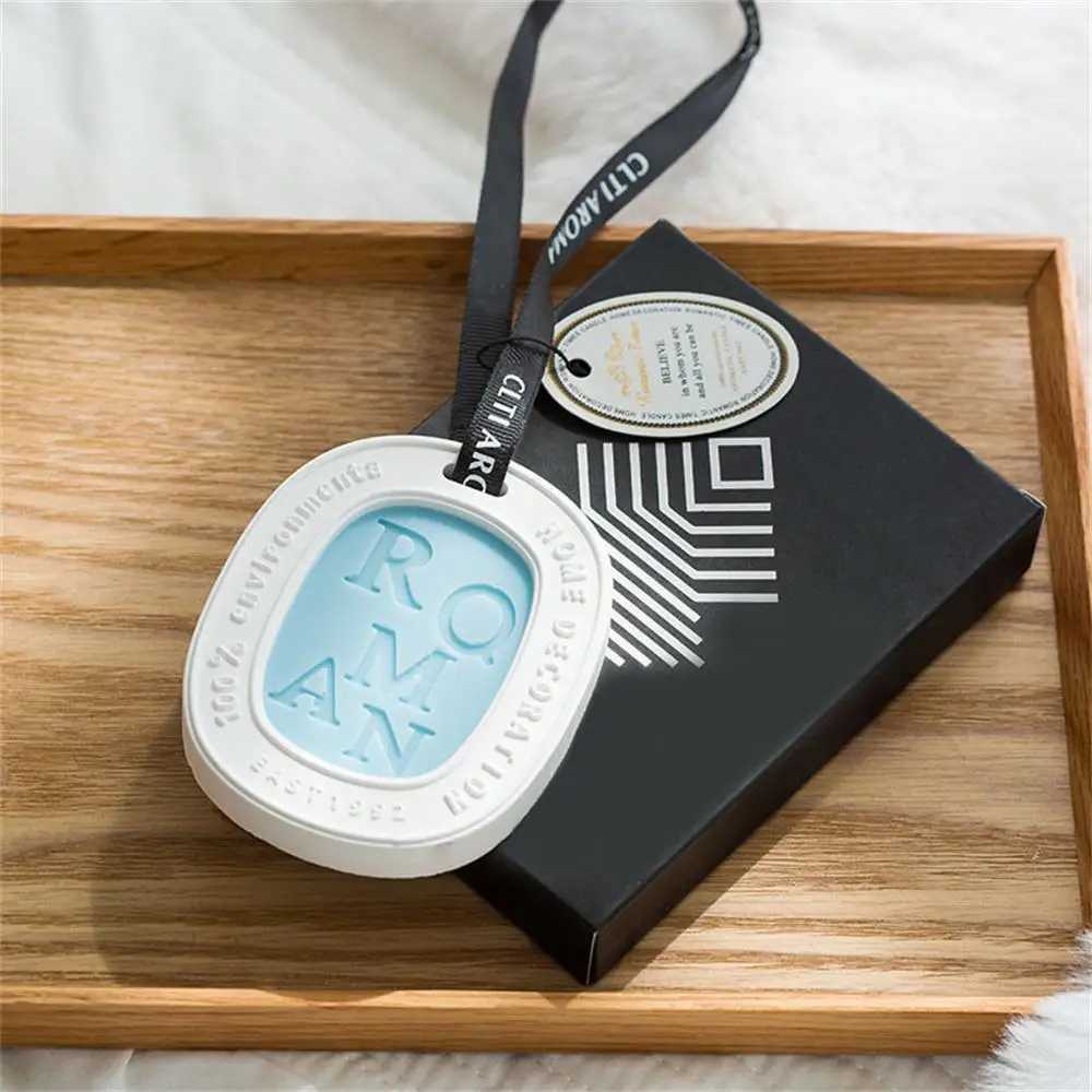 Aroma Silicone Wax Pendant Letters Gypsum Aromatherapy Wardrobe Car Fragrance Solid Balm Aromatic Air Freshener Decoration Gift H260326
