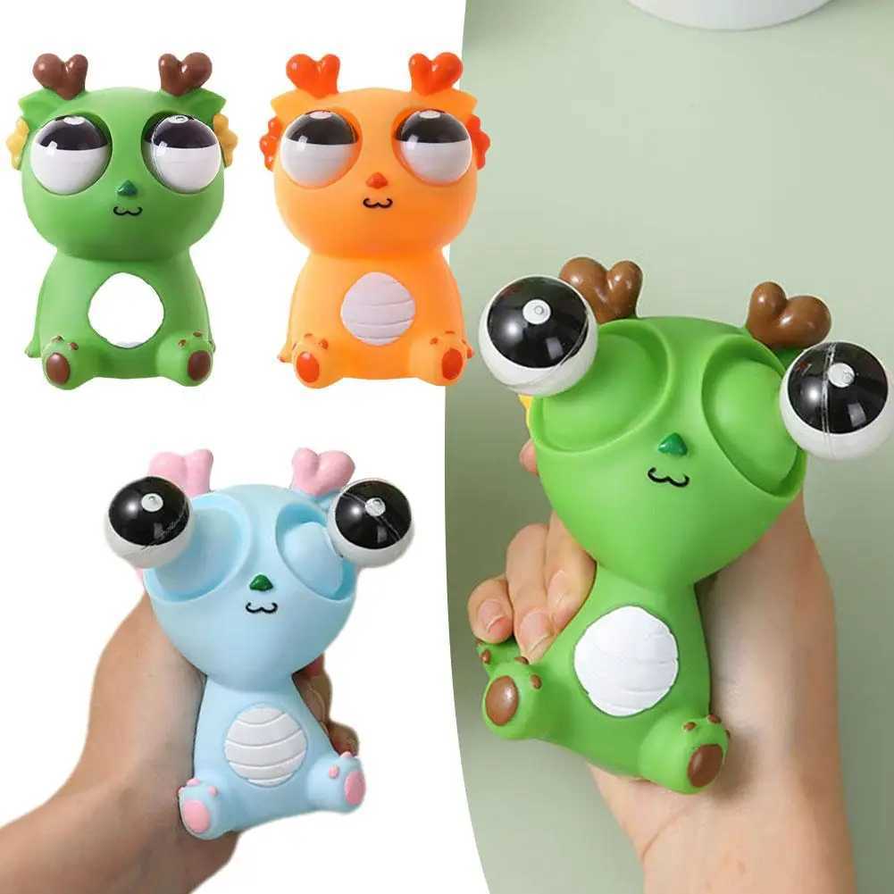 Creative Explosive Eye Dragon Dinosaur Decompression Squeezing Joy Squeezing Staring Eye Funny Release Animal Sensory Ornament H260326