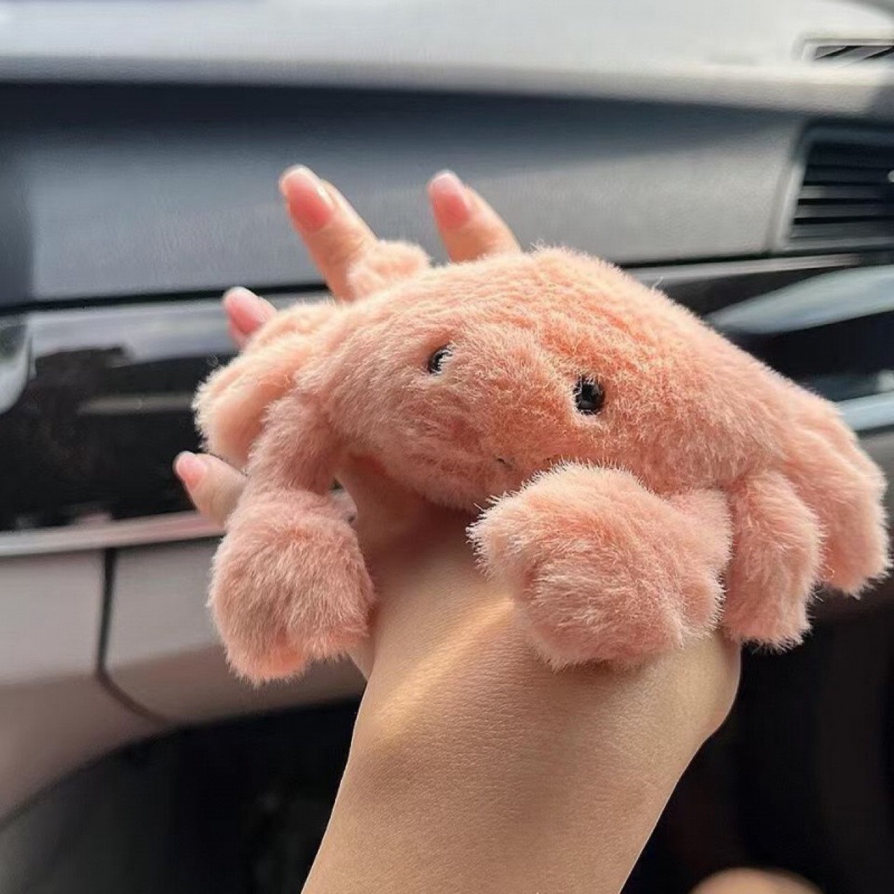 Creative hairy crabs, cute plush dolls, keychain bags, pendants, small accessories, birthday gifts for friends