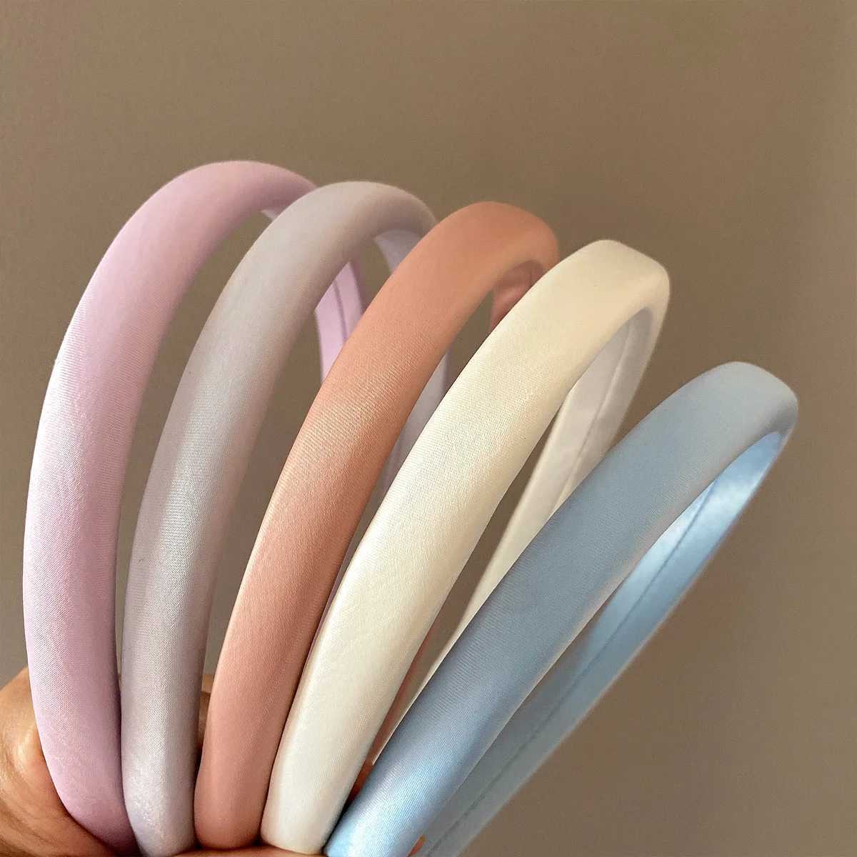 Macaron Color Sponge Headband for Women Narrow Edge Face Wash Hair Band Fashion Girl Simple Hair Hoop D260326