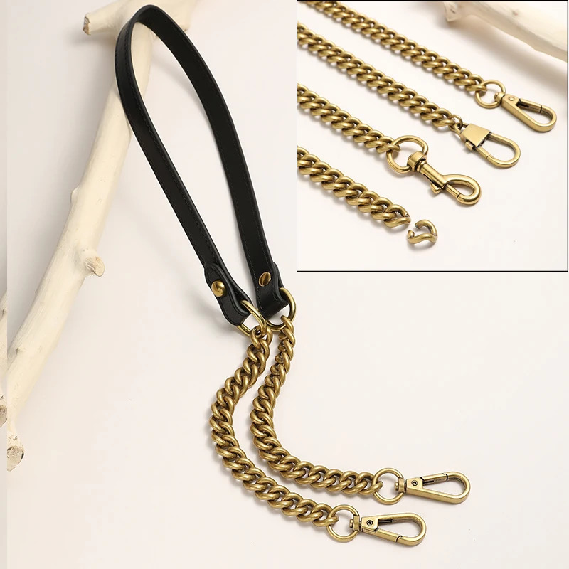 Chains Strap Handbag Handles Shoulder Straps Vintage Gold Bag Chain Strap Replacement Leather Bag Accessories 260326