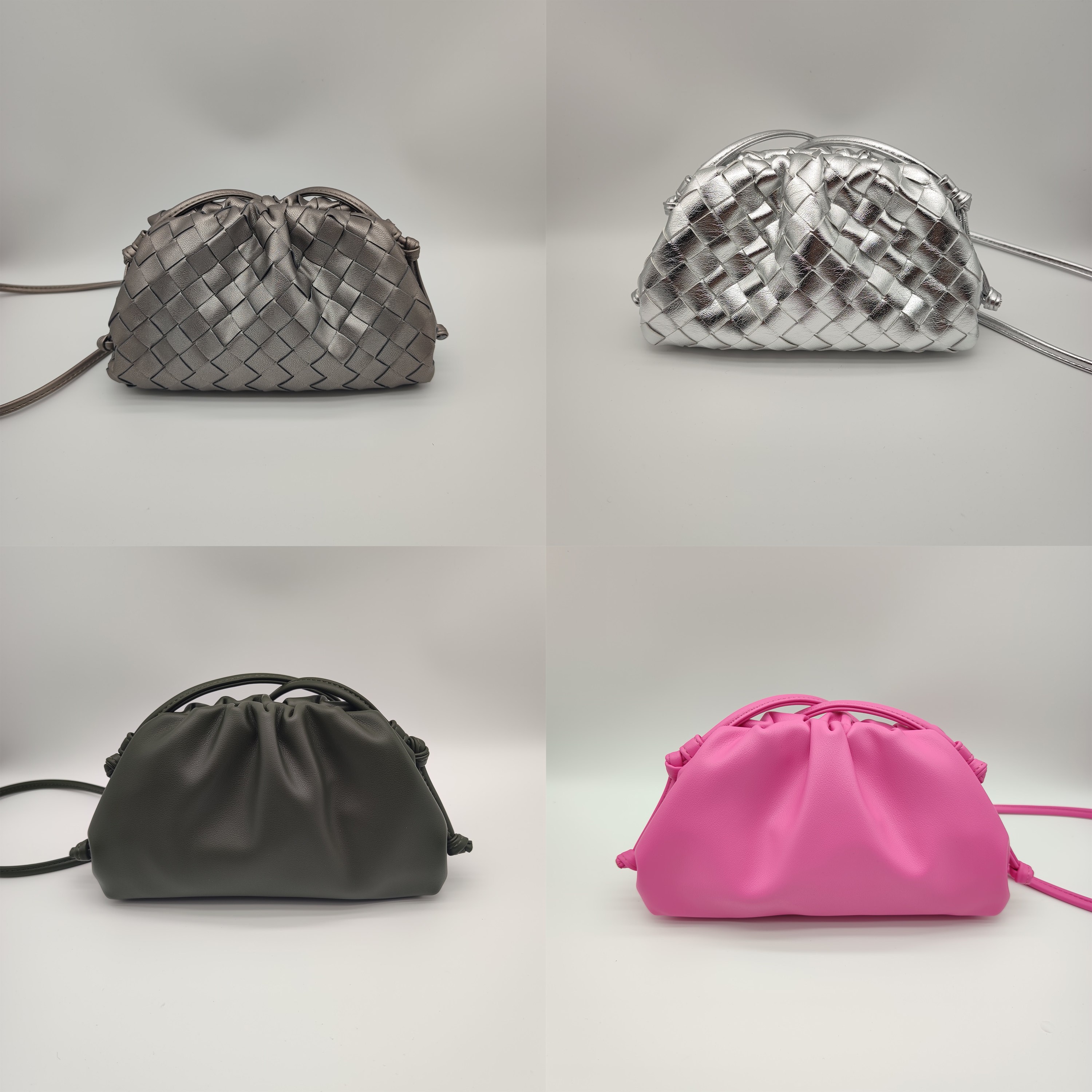designer evening bags fashion women cloud handbag luxury knitted leather mini strap shoulder crossbody bag