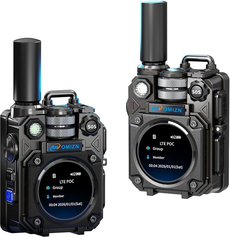 M10 Global Walkie Talkie Unlimited Range, 4G LTE Long Distance Two Way Radios, SOS Flashlight, AES256 POC PTT Radio for Outdoor Travel