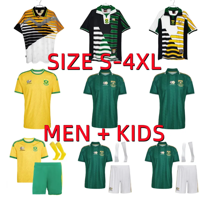 2026 World Cup South Africa soccer jerseys home away 26 27 FOSTER APPOLLIS MOFOKENG MAKGOPA MBOKAZI Sudafrica camisetas de futbol men ktis uniform Football Shirts