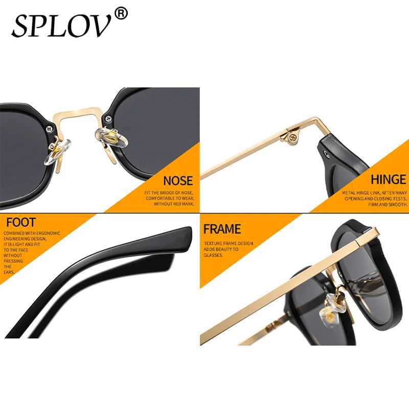 New Fashion Small Square Sunglasses Men Women Retro Punk Shades Male Female Vintage Trendy Driving Glasses UV400 Black Leopard D260326
