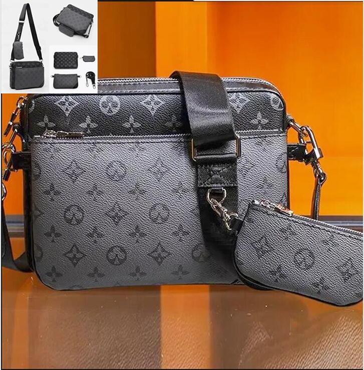 Crossbody Bag Designer Bag Men's and Women's Fashion Luxury Crossspan Shoulder Bag Luxury Purse Trio Bag Classic Messenger Pu Handbag Tote